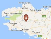 carte situant le centre Drukpa Plouray