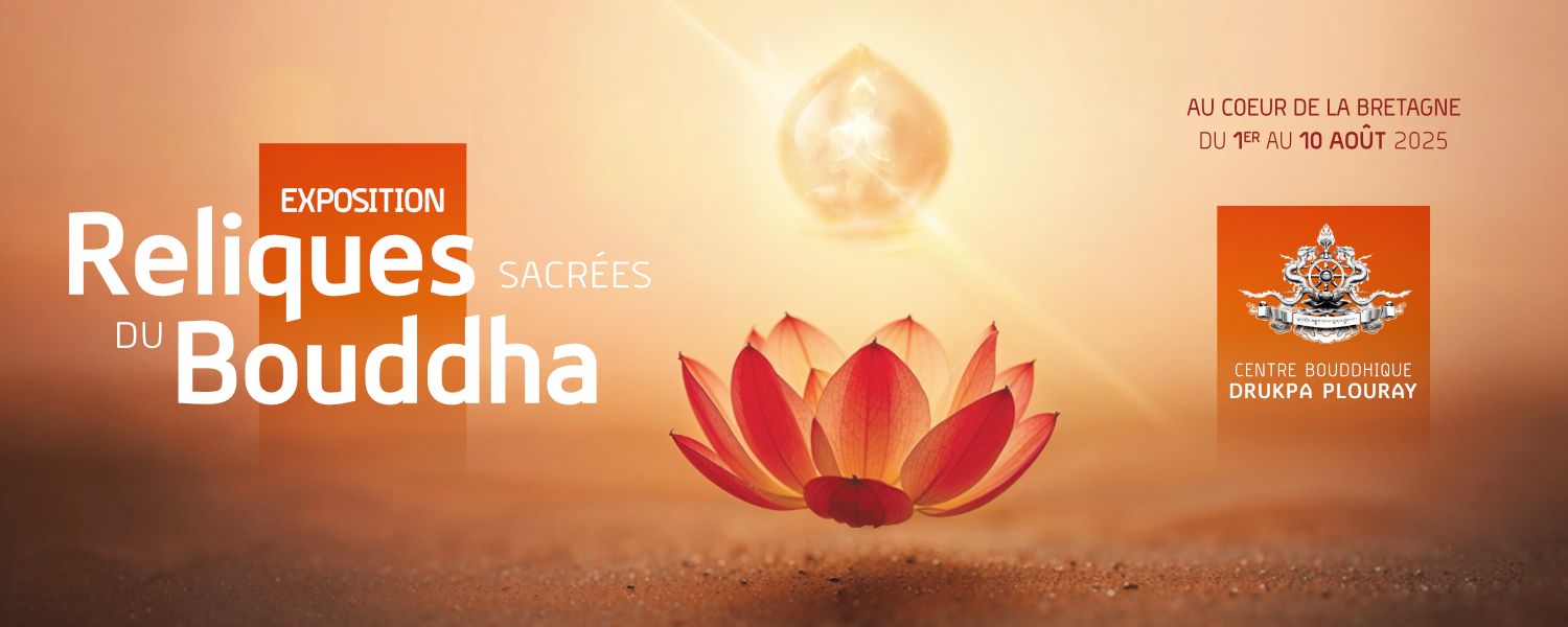 Annonce de l'exposition des Reliques sacrées du Bouddha